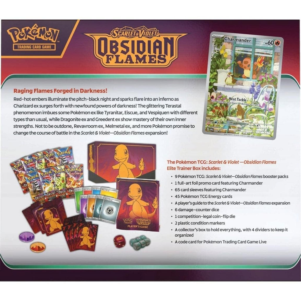 Hot Sale : Scarlet & Violet: Obsidian Flames - Elite Trainer Box