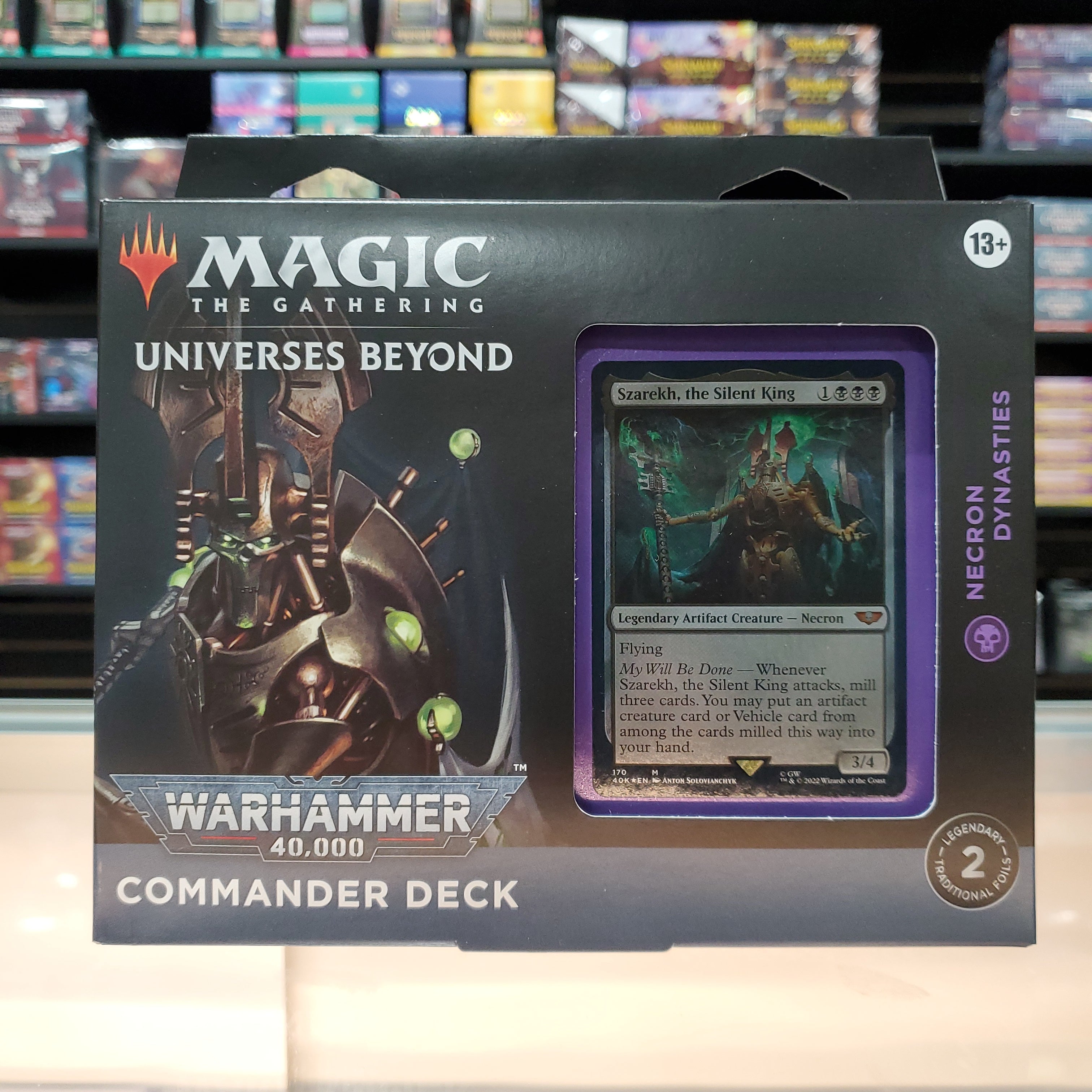Hot Sale The Gathering - Universes Beyond: Warhammer 40.000 - Commander Deck (Necron Dynasties)