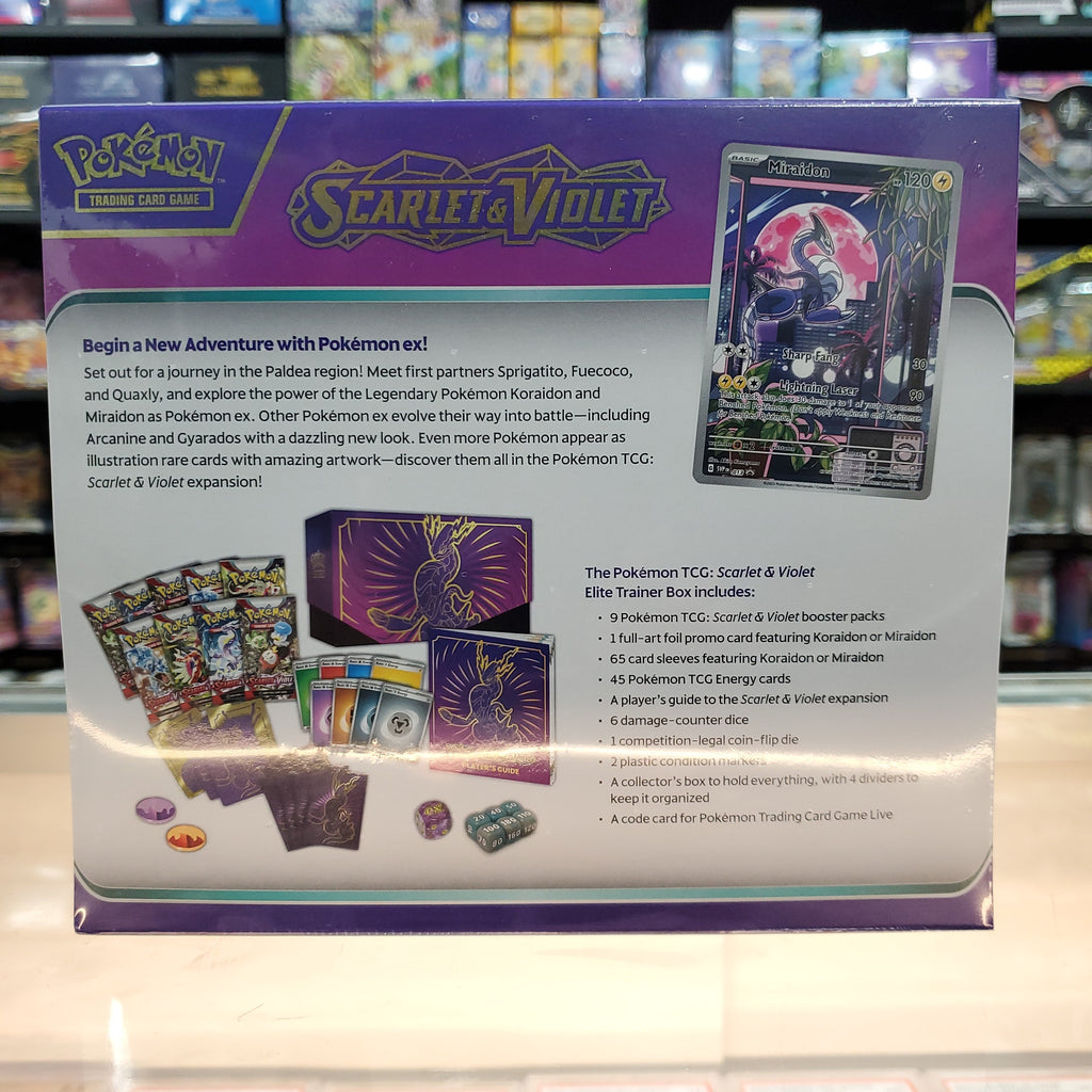 Hot Sale : Scarlet & Violet - Elite Trainer Box (Miraidon)
