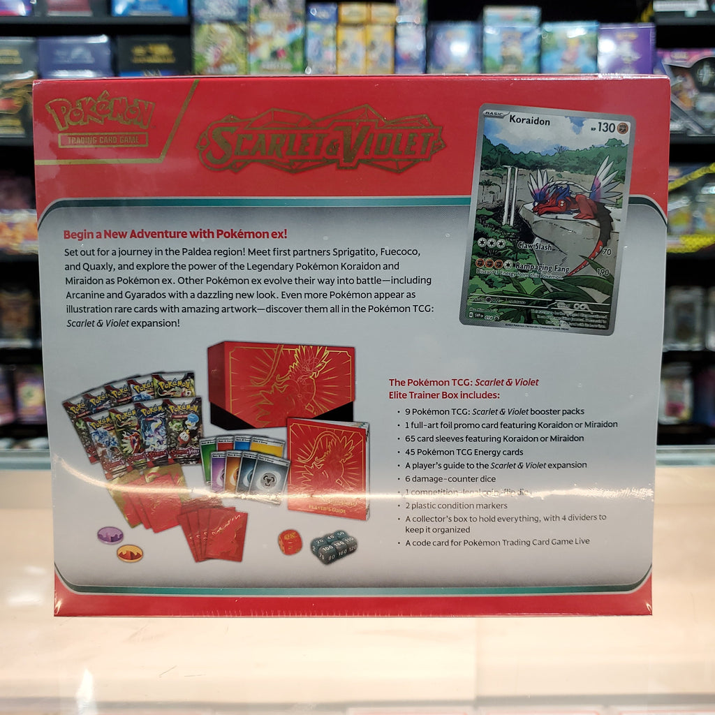 Hot Sale : Scarlet & Violet - Elite Trainer Box (Koraidon)
