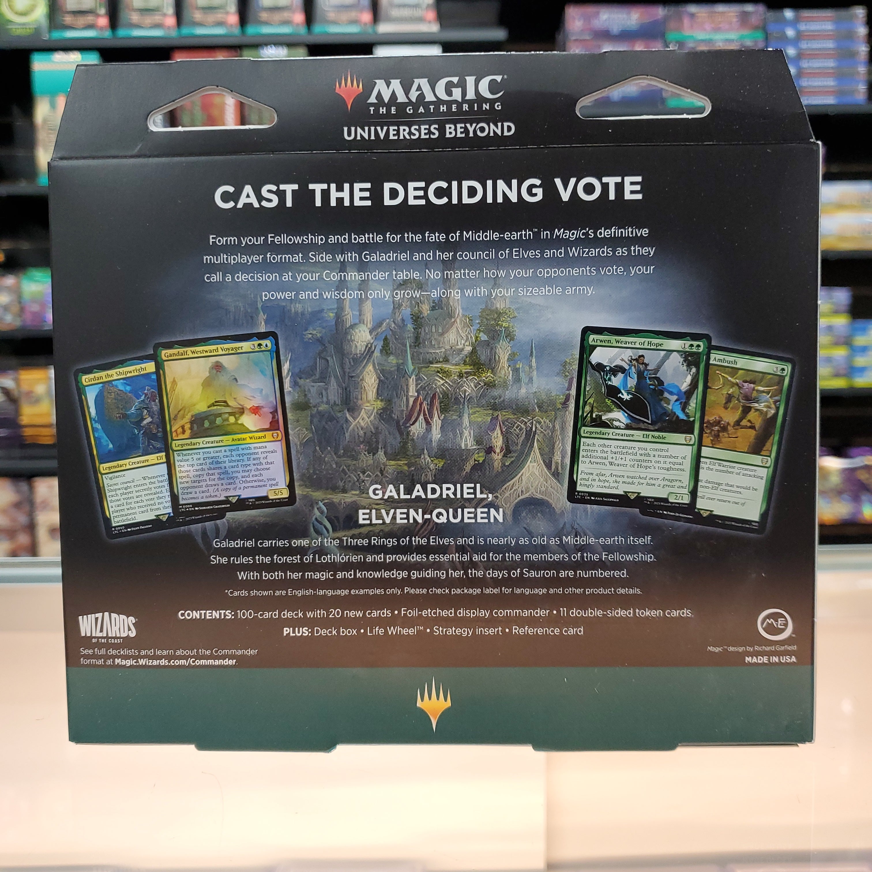 Hot Sale The Gathering - The Lord of the Rings: Tales of Middle-earth - Commander Deck (Elven Council)