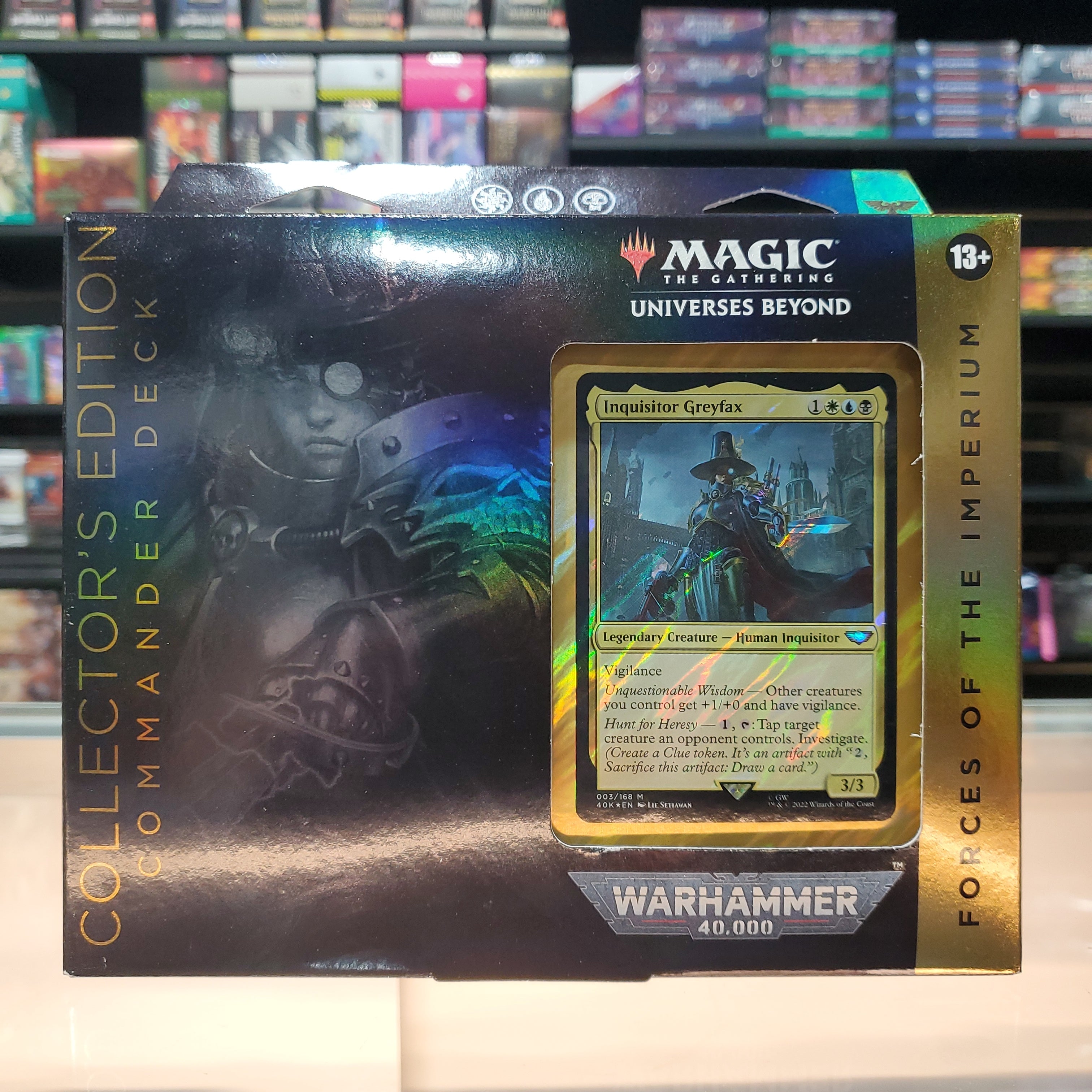 Hot Sale The Gathering - Universes Beyond: Warhammer 40.000 - Commander Deck (Forces of the Imperium - Collector's Edition)