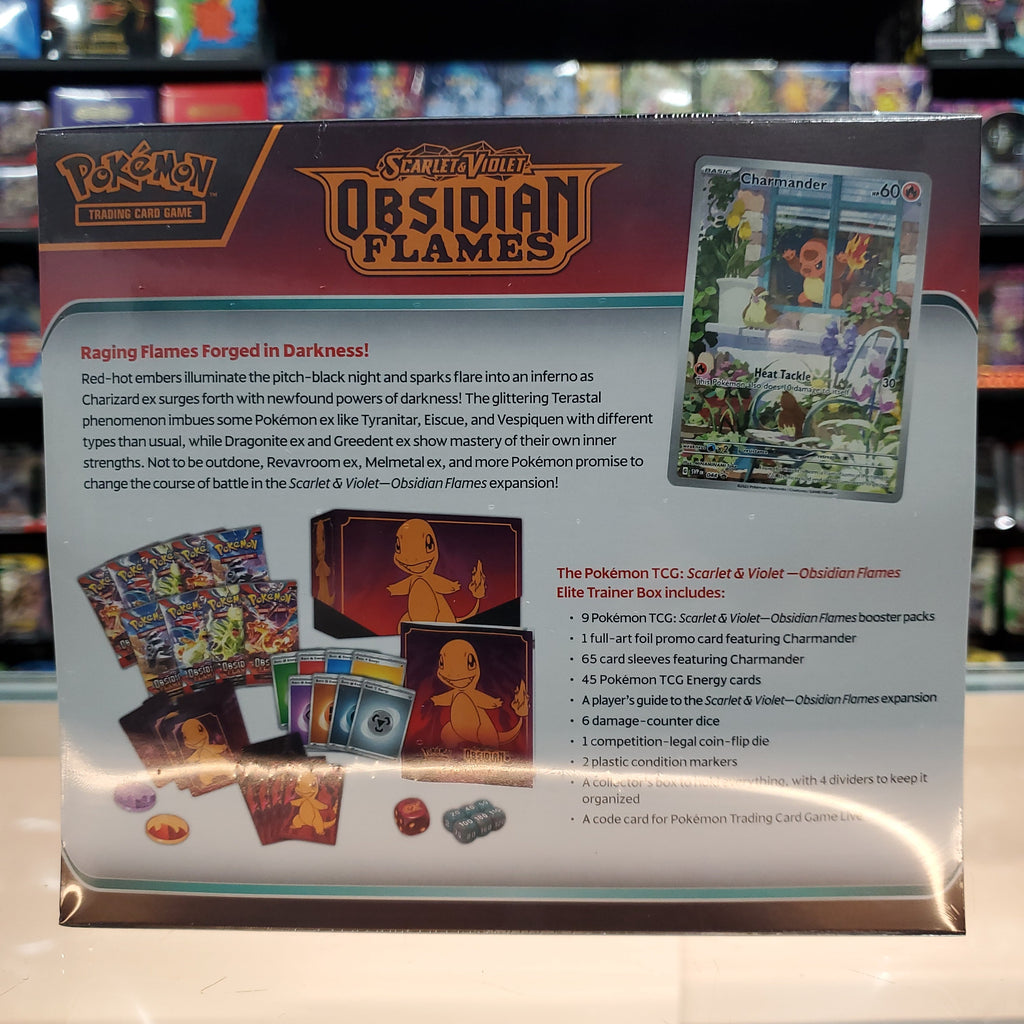 Hot Sale : Scarlet & Violet: Obsidian Flames - Elite Trainer Box