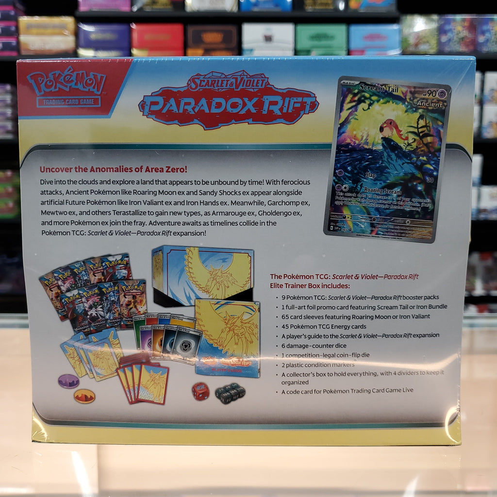 Hot Sale : Scarlet & Violet: Paradox Rift - Elite Trainer Box (Roaring Moon)