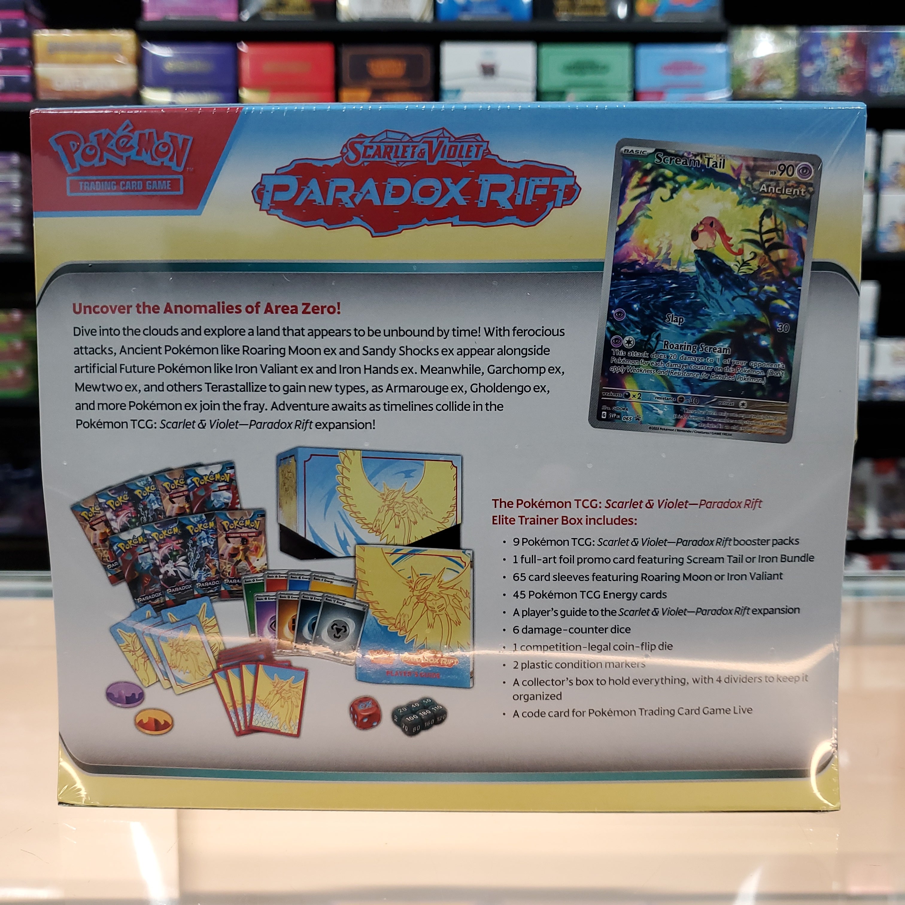 Hot Sale : Scarlet & Violet: Paradox Rift - Elite Trainer Box (Roaring Moon)