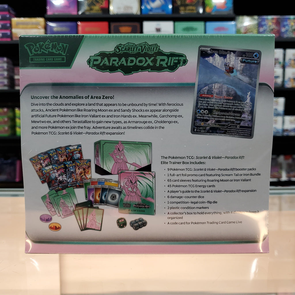 Hot Sale : Scarlet & Violet: Paradox Rift - Elite Trainer Box (Iron Valiant)