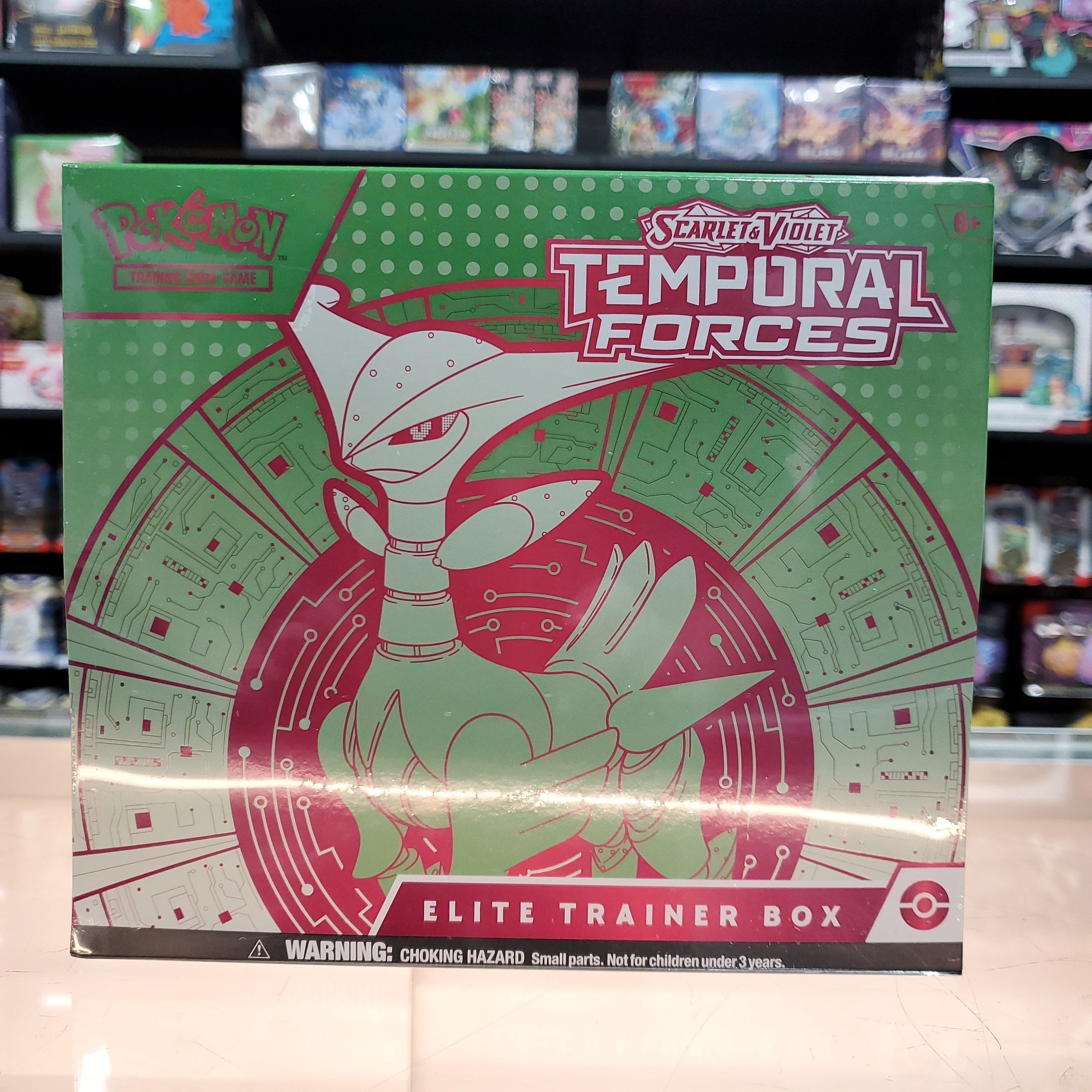 Hot Sale : Scarlet & Violet: Temporal Forces - Elite Trainer Box (Iron Leaves)