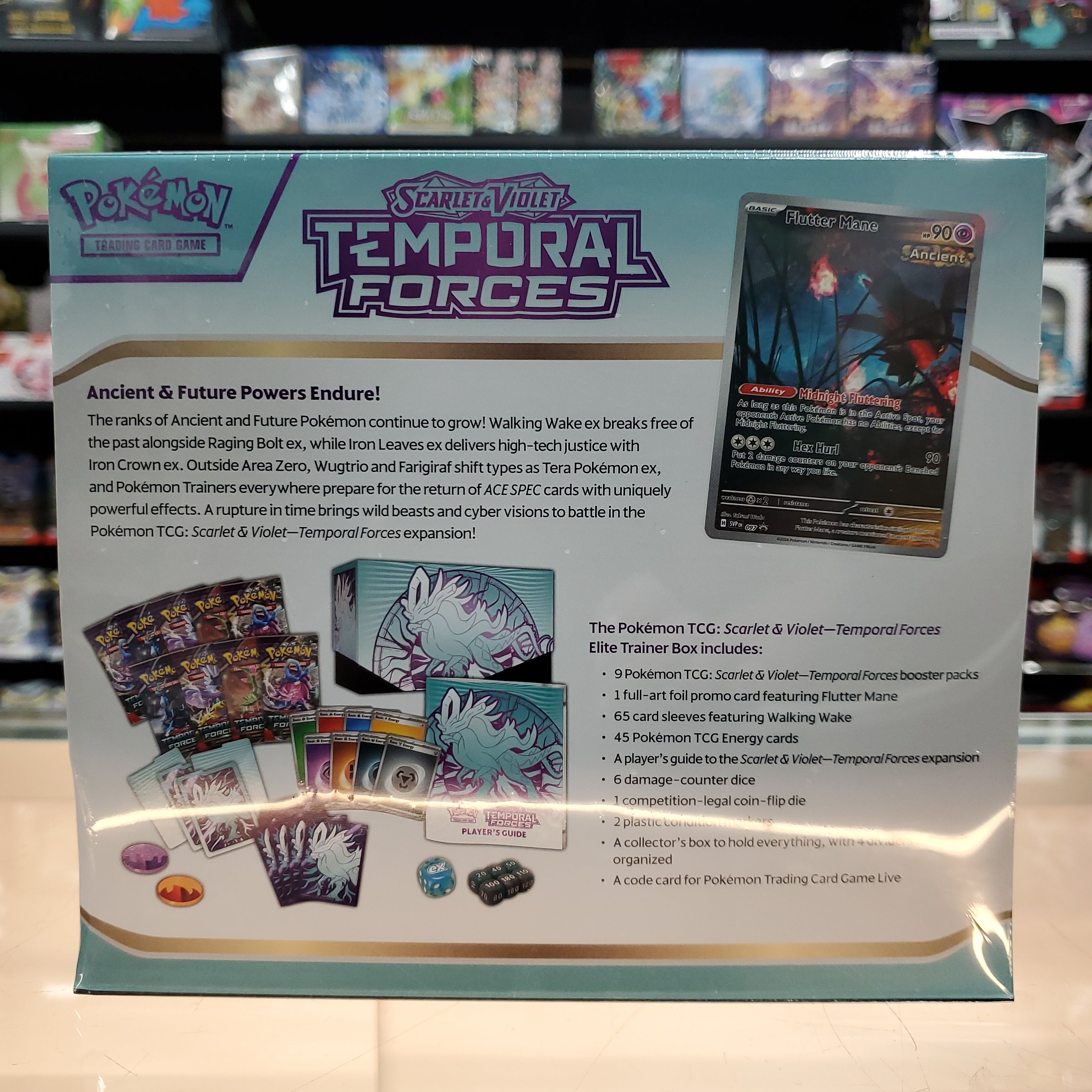 Hot Sale : Scarlet & Violet: Temporal Forces - Elite Trainer Box (Walking Wake)