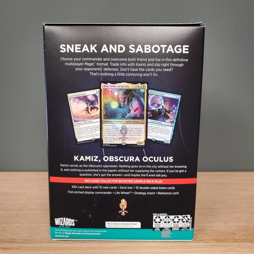 Hot Sale The Gathering - Streets of New Capenna - Commander Deck (Obscura Operation)