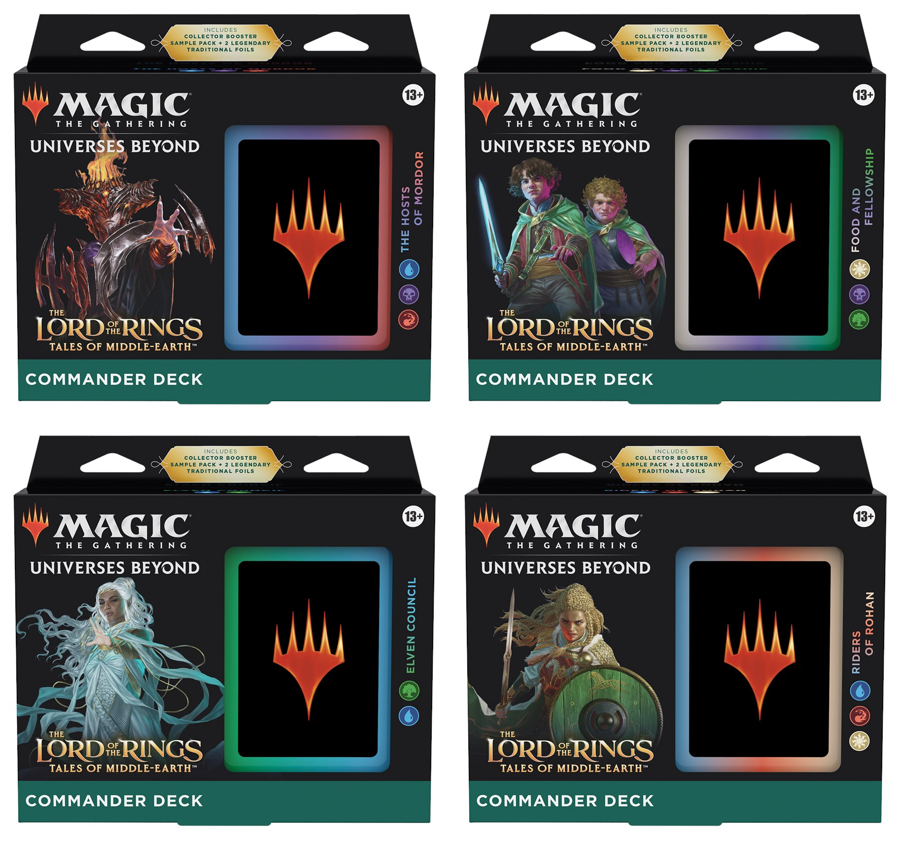 Hot Sale The Gathering - The Lord of the Rings: Tales of Middle-earth - Commander Deck Display