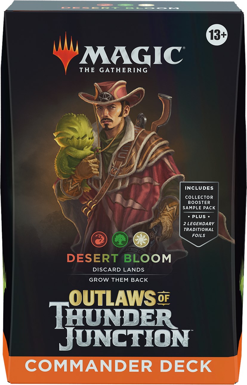 Hot Sale The Gathering - Outlaws of Thunder Junction - Commander Deck (Desert Bloom)