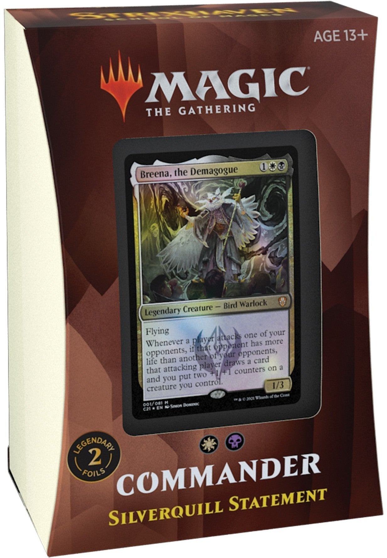 Hot Sale The Gathering - Strixhaven: School of Mages - Commander Deck (Silverquill Statement)
