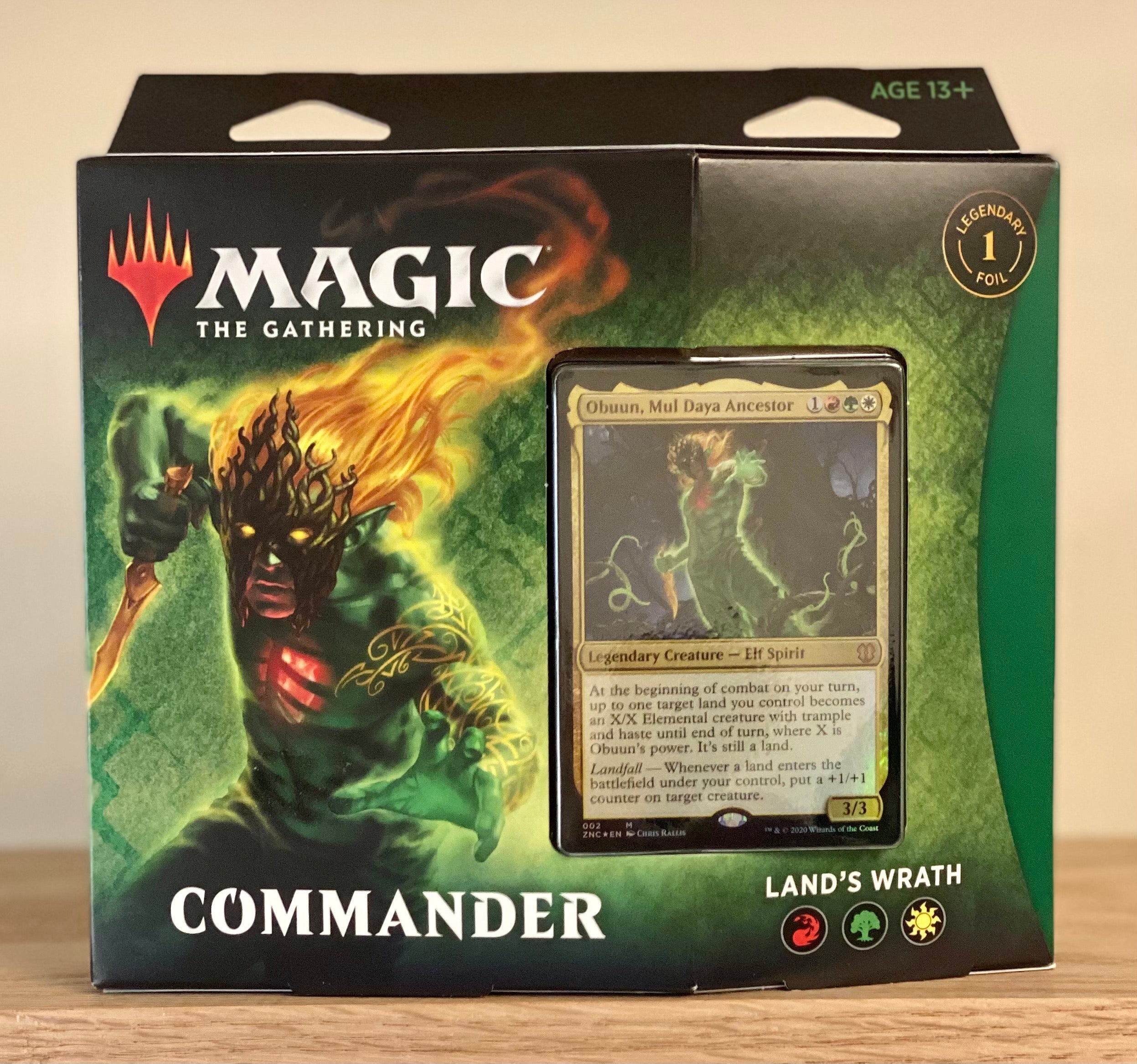 Hot Sale The Gathering - Zendikar Rising Commander Deck - Land's Wrath